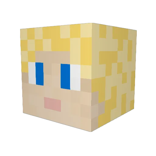 Talya_24601 Minecraft avatar head, 3D render
