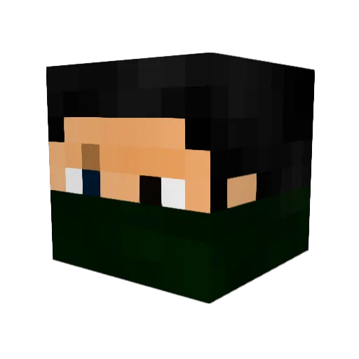 Talyanne Minecraft avatar head, 3D render
