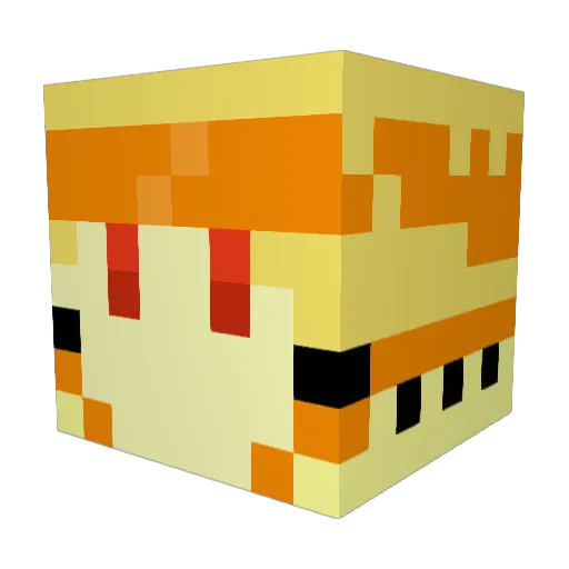 Talyethir Minecraft avatar head, 3D render