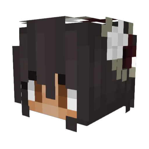 TalynVal Minecraft avatar head, 3D render
