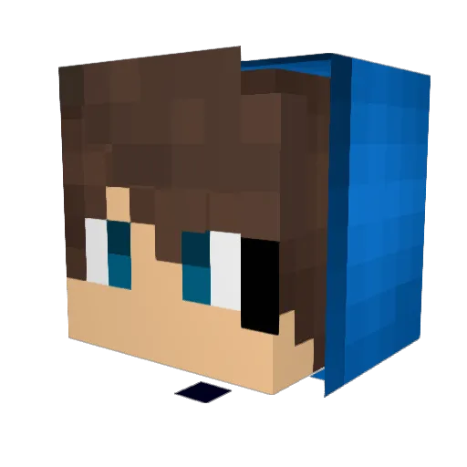 Talysca Minecraft avatar head, 3D render