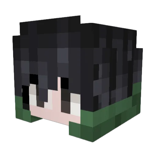 Talyta Minecraft avatar head, 3D render
