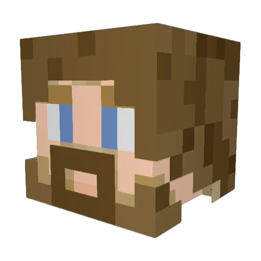 TamSodd Minecraft avatar head, 3D render