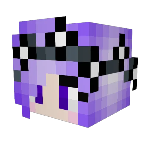 TamSolly Minecraft avatar head, 3D render