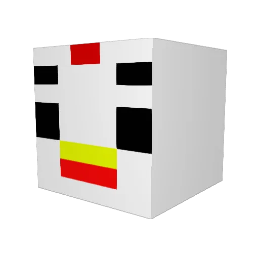 Tama__GOD Minecraft avatar head, 3D render