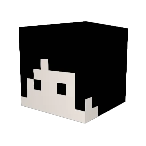 Tamag01001 Minecraft avatar head, 3D render