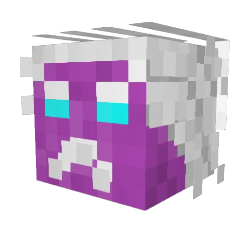 Tamago69 Minecraft avatar head, 3D render