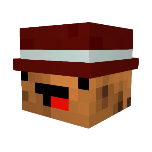TamakiYagami Minecraft avatar head, 3D render