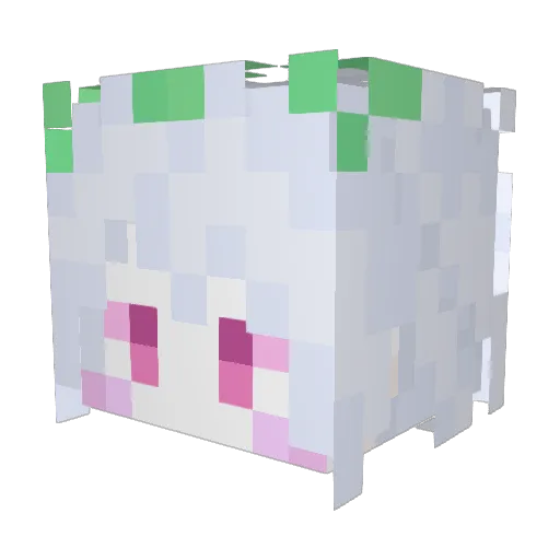 Tamako049 Minecraft avatar head, 3D render