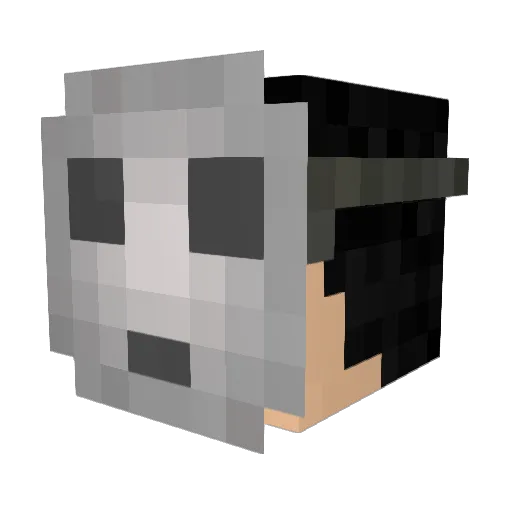 Tamaktaoui Minecraft avatar head, 3D render