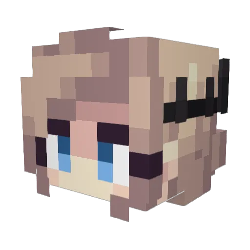 Tamara223 Minecraft avatar head, 3D render
