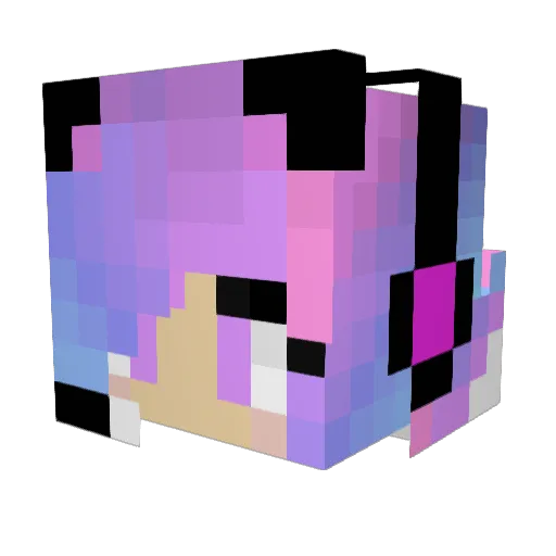 Tamara26 Minecraft avatar head, 3D render