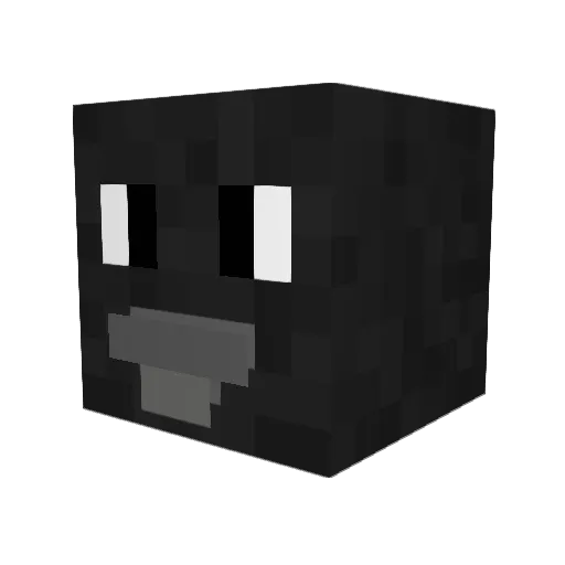 Tamaraster Minecraft avatar head, 3D render