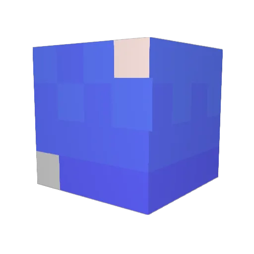 Tamariiiiii Minecraft avatar head, 3D render