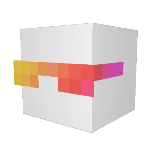 Tamarrado Minecraft avatar head, 3D render