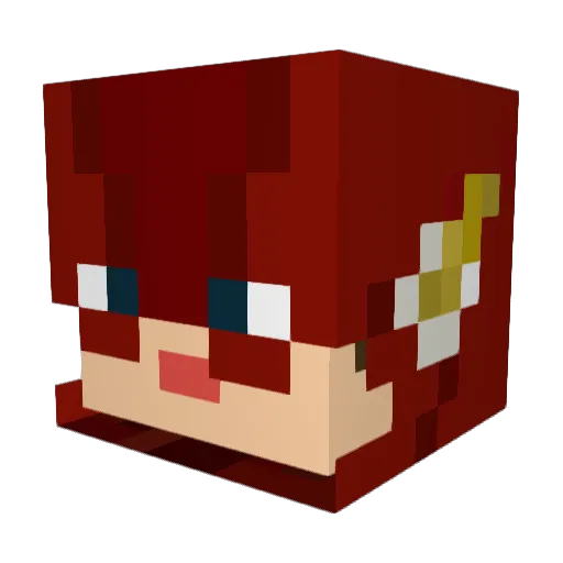 TamayoFr Minecraft avatar head, 3D render