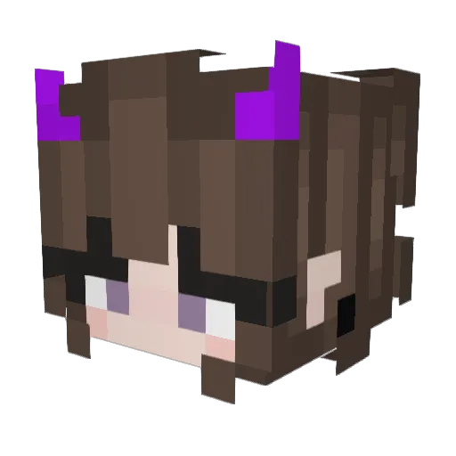 TameRaider Minecraft avatar head, 3D render
