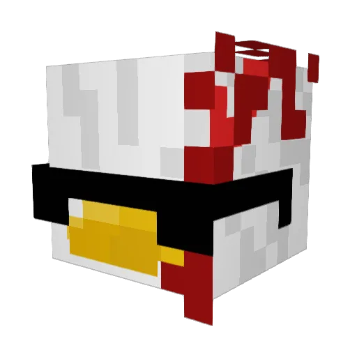TameTrash Minecraft avatar head, 3D render