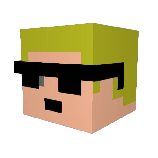 TameWinner3857 Minecraft avatar head, 3D render