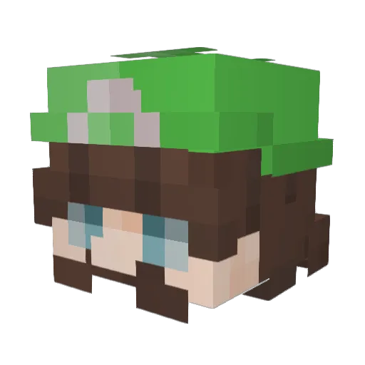 TamerOfGods Minecraft avatar head, 3D render