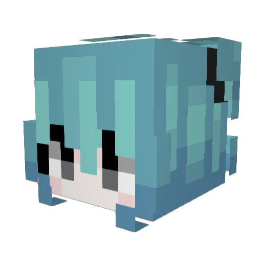 Tami208 Minecraft avatar head, 3D render