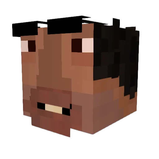 Tamingu Minecraft avatar head, 3D render