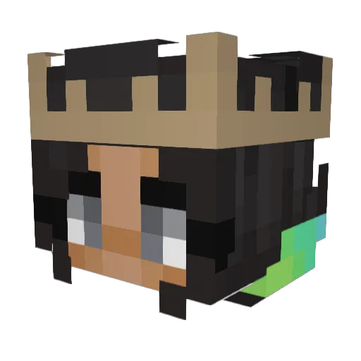 Tamirat Minecraft avatar head, 3D render