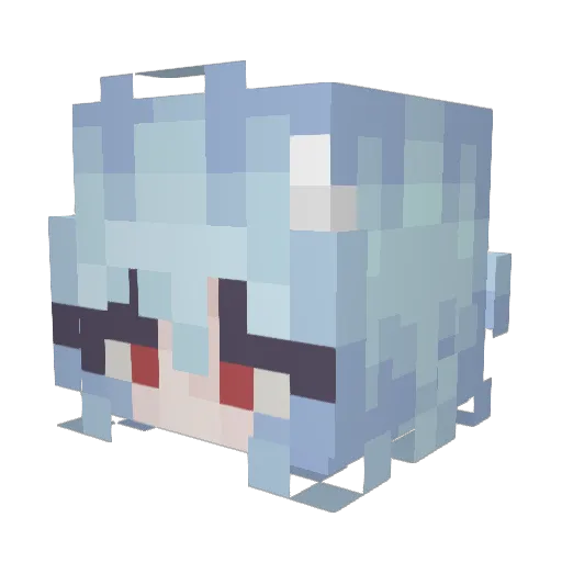 TammieLee Minecraft avatar head, 3D render