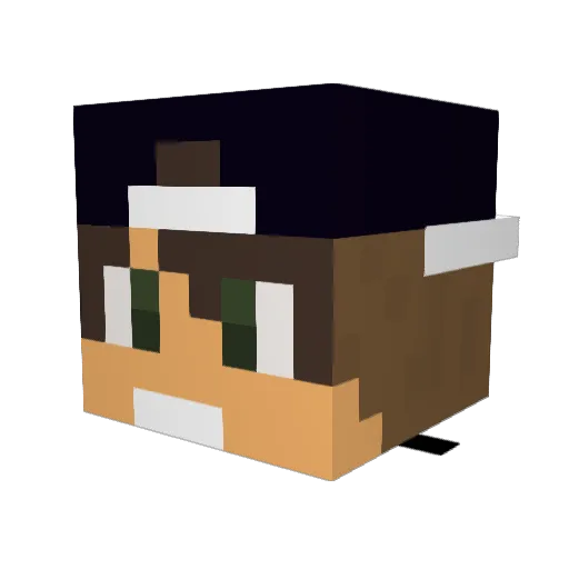 Tammik38 Minecraft avatar head, 3D render