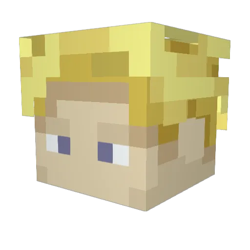 TammyQuinn Minecraft avatar head, 3D render