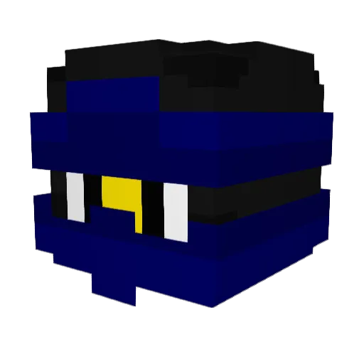 Tamocow Minecraft avatar head, 3D render