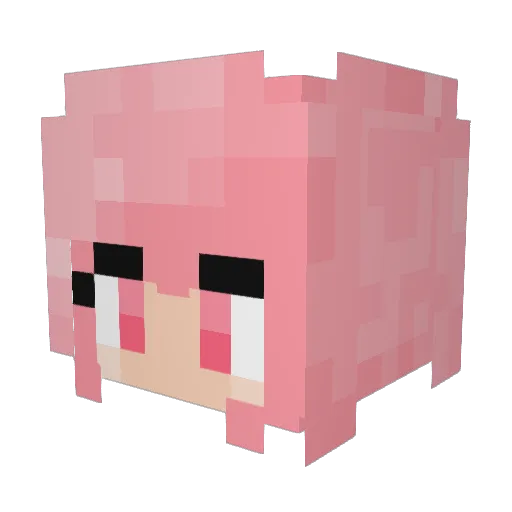 Tamoh Minecraft avatar head, 3D render