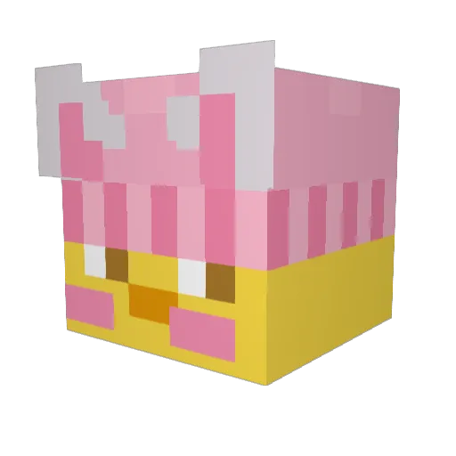 Tamoin Minecraft avatar head, 3D render