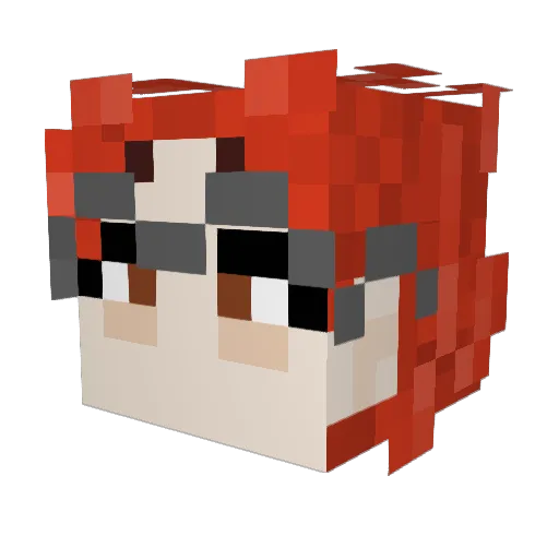 Tamoo_moo Minecraft avatar head, 3D render