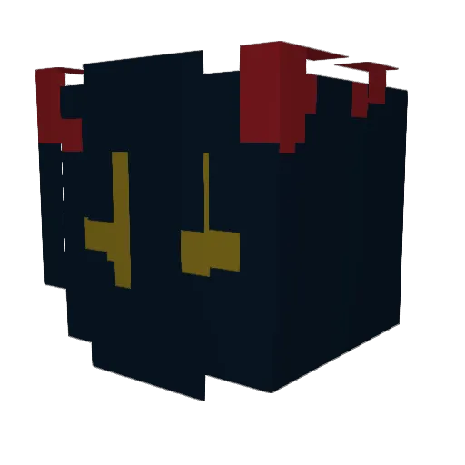 Tamoren Minecraft avatar head, 3D render
