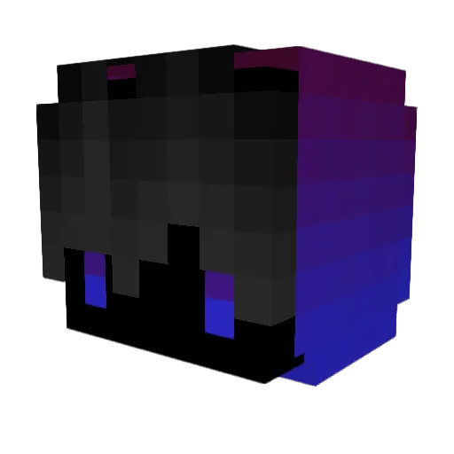 Tamoshikutozi Minecraft avatar head, 3D render