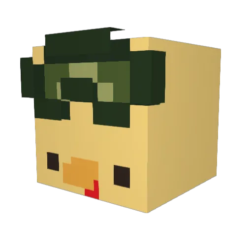 Tamu_04 Minecraft avatar head, 3D render