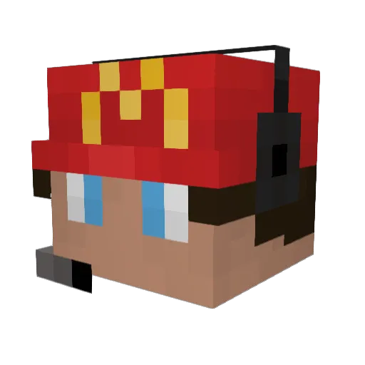 TanKing09 Minecraft avatar head, 3D render