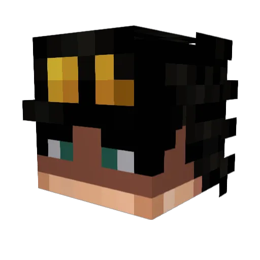 TanMang0 Minecraft avatar head, 3D render