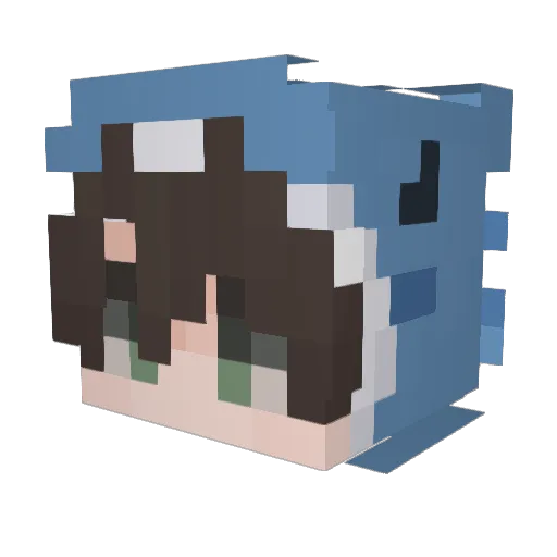 TanSlaZ Minecraft avatar head, 3D render
