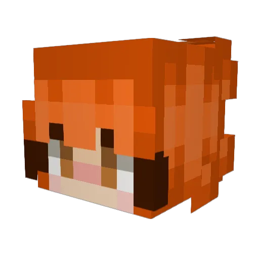 TanTanRage Minecraft avatar head, 3D render