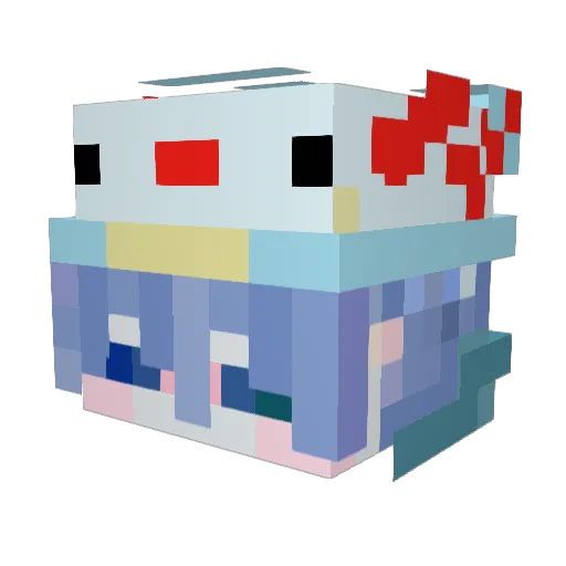 TanZonHan Minecraft avatar head, 3D render