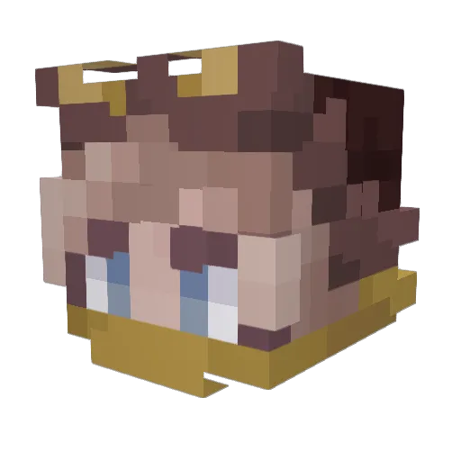 Tan_J_a Minecraft avatar head, 3D render