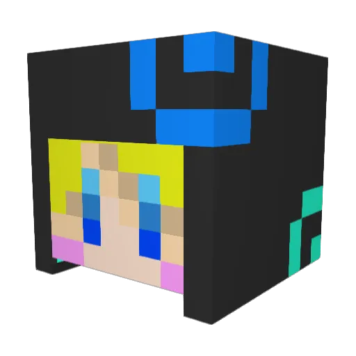 Tanaka_72 Minecraft avatar head, 3D render