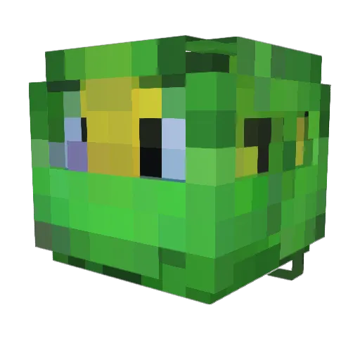 Tanakitz Minecraft avatar head, 3D render