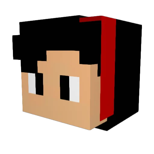 Tanaque_Gamer Minecraft avatar head, 3D render