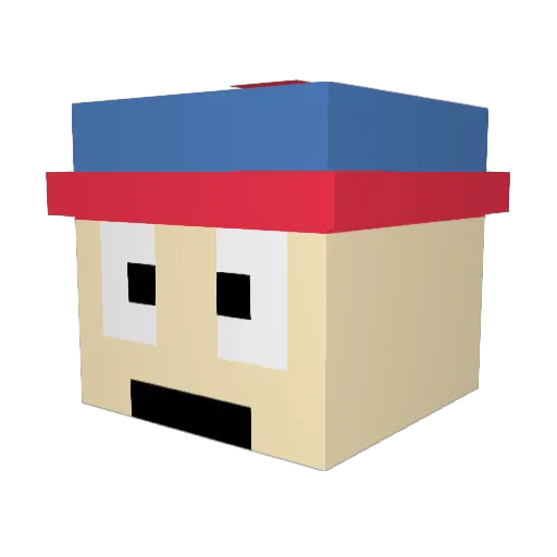Tanatus1973 Minecraft avatar head, 3D render