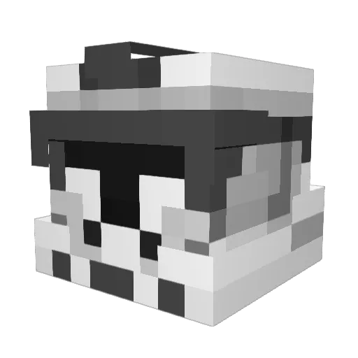 TanaxhaQc Minecraft avatar head, 3D render