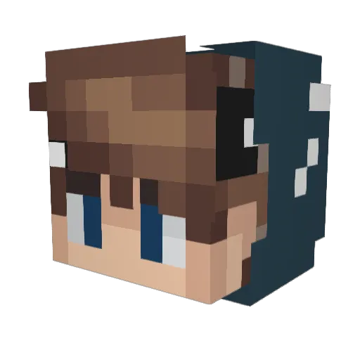 Tanay124 Minecraft avatar head, 3D render