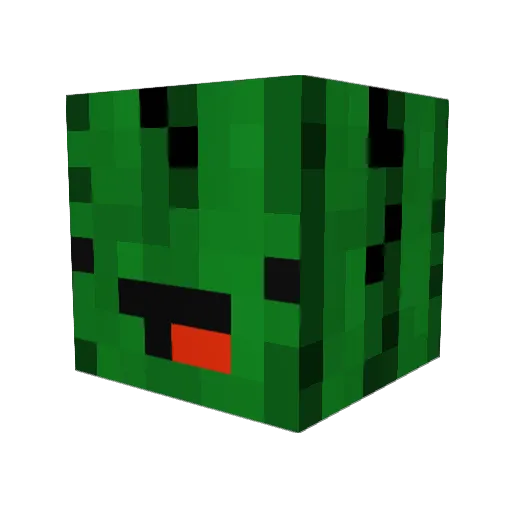 Tancochen Minecraft avatar head, 3D render